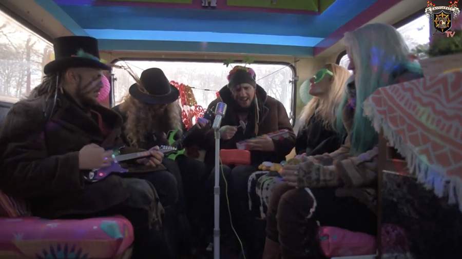 Screencap of YouTube video Castlefest Caravan Sessions with the Dolmen