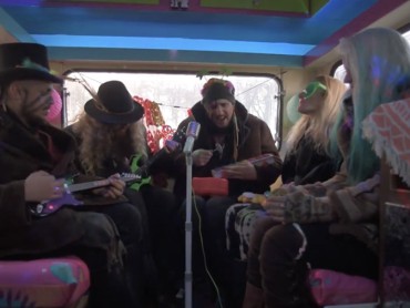 Screencap of YouTube video Castlefest Caravan Sessions with the Dolmen